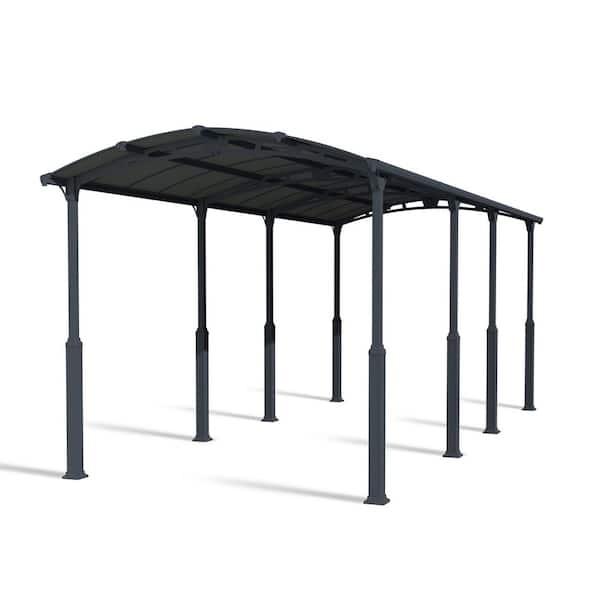 CANOPIA by PALRAM Alpine 12 ft. x 28 ft. Gray/Gray RV Carport and Boat Shelter