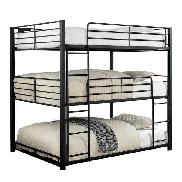 William's Home Furnishing Olga-I in Sand Black Full Bunk Bed