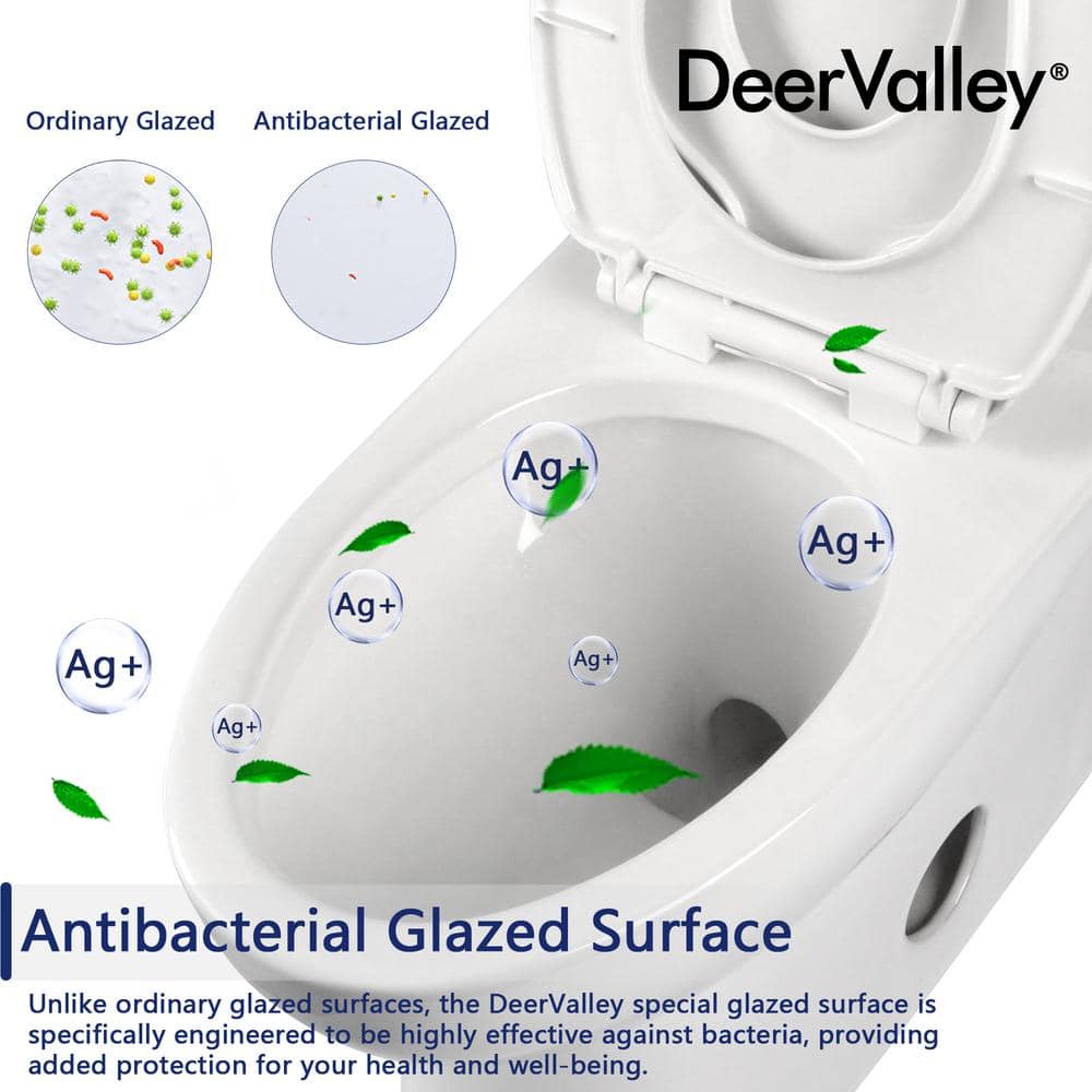 Elongated White Ceramic Dual Flush Macerating Toilet with Potty Training Seat