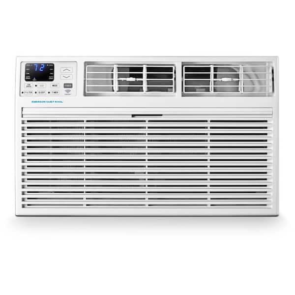 EMERSON QUIET KOOL 14,000 BTU 230-Volt Through-the-Wall Air Conditioner Cools 700 Sq. Ft. with Remote, Wi-Fi and Voice Control in White