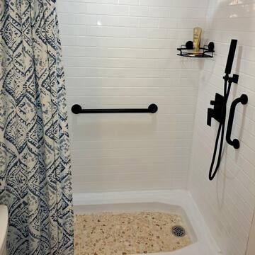 Subway Tile 60 in. W x 96 in. H x 42 in. D Three piece Glue-Up PVC Tub Surrounds Wall Panels in Gloss White