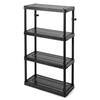 GRACIOUS LIVING Black 3-Tier Plastic Garage Storage Shelving Unit (32 ...