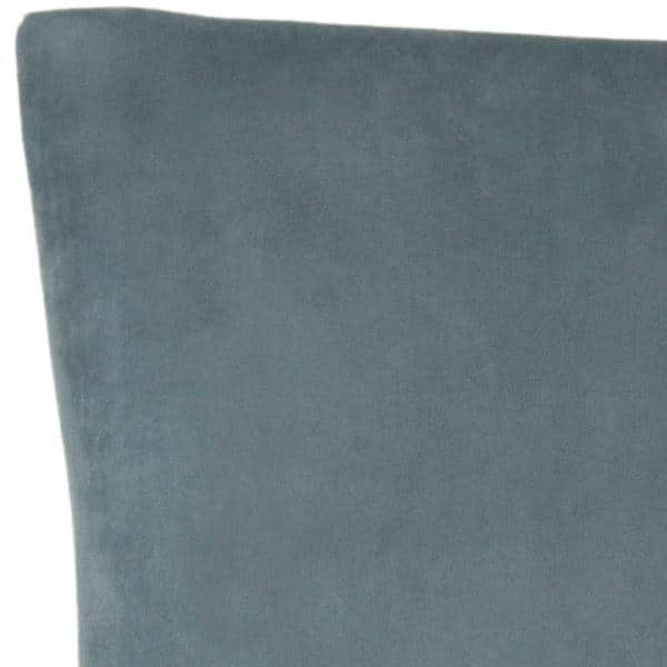Elegant Blue Velvet Upholstered Side Chair with Silver Nailhead Trim