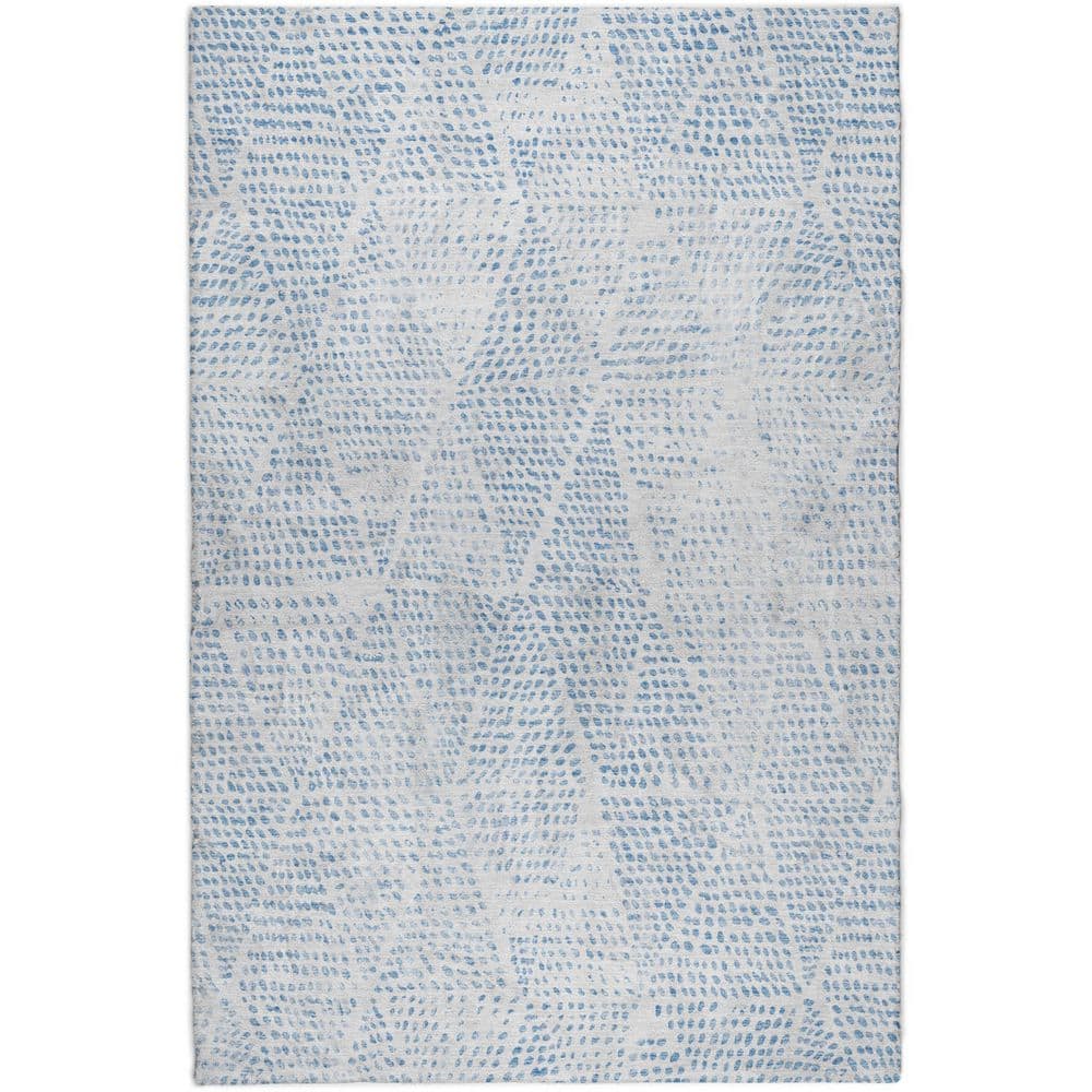 Dream Shag Premium Machine Washable Abstract ADS591 Denim 3 ft. x 5 ft. Area Rug price history on PriceWatchPro