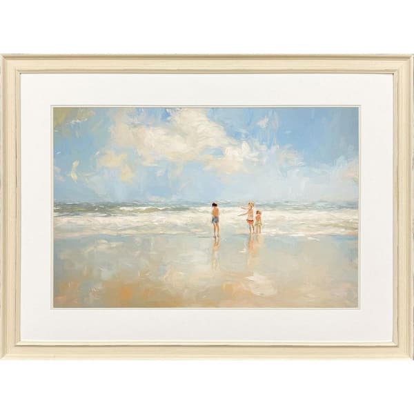 Accent Studio 1 Piece Framed Graphic Print Coastal Art Print 36 in. x 48 in.
