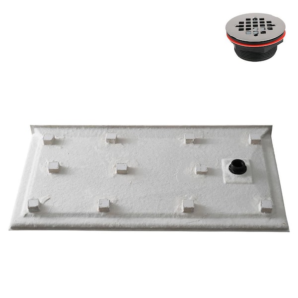 Streamline GB-615-464 60 in. x 32 in. Alcove Acrylic Shower Pan