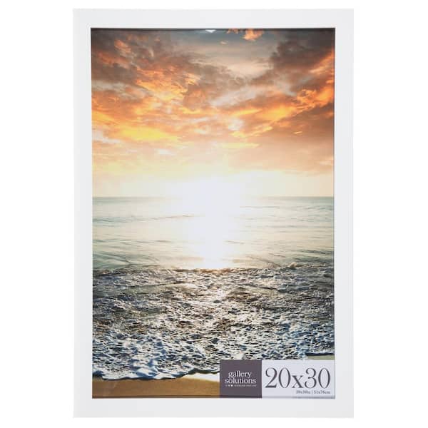 Pinnacle 20 x 30 in. White Flat Poster Picture Frame 16FW2225 - The Home Depot