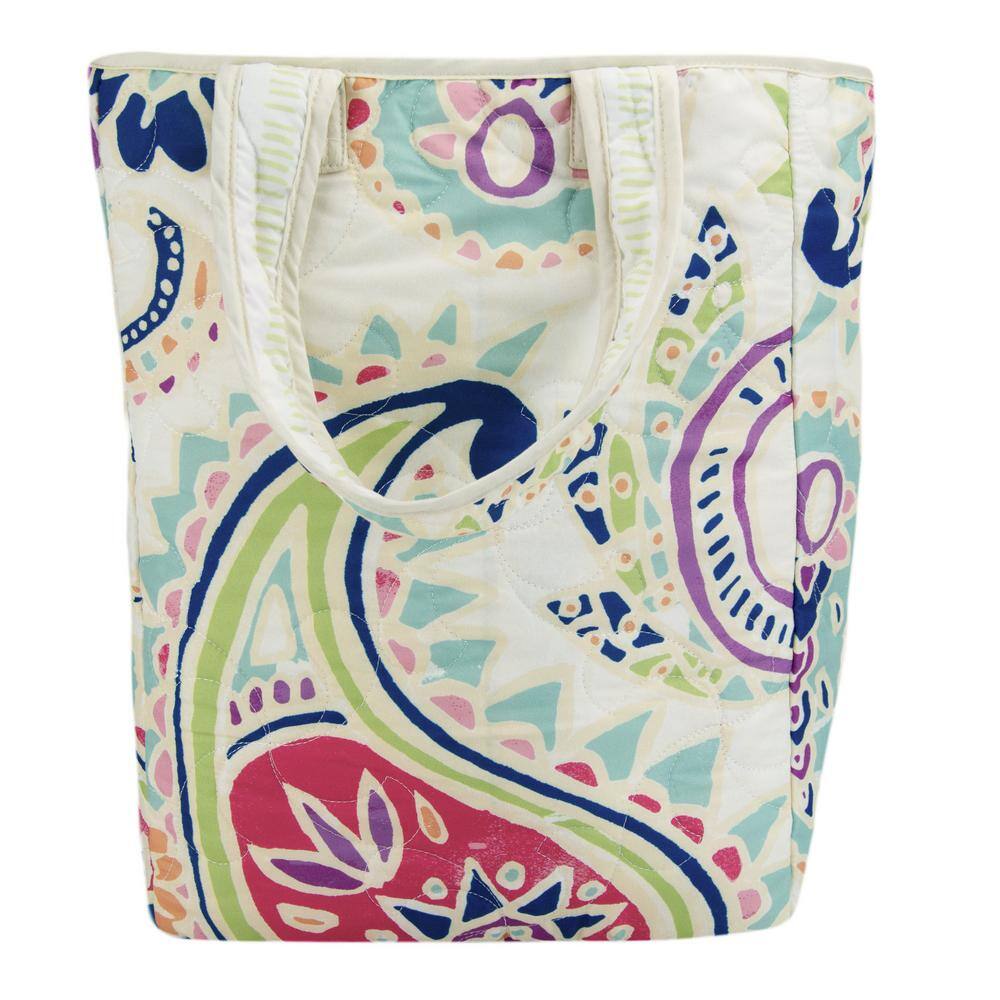 Cali Multicolor Paisley Reversible Microfiber Queen Quilt Set