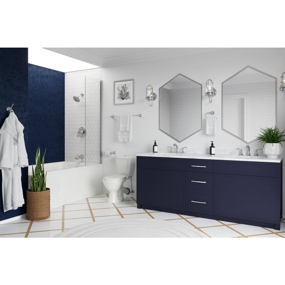 Visalia Polished Chrome Adjustable Double Robe Hook