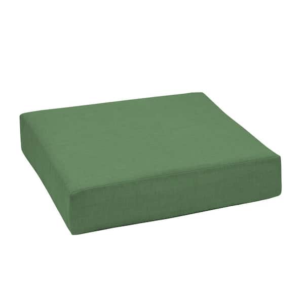 24 in. x 24 in. Outdoor Lounge Chair Cushion in Moss Green Leala