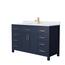 Wyndham Collection Beckett 66 in. W x 22 in. D Single Vanity in Dark ...