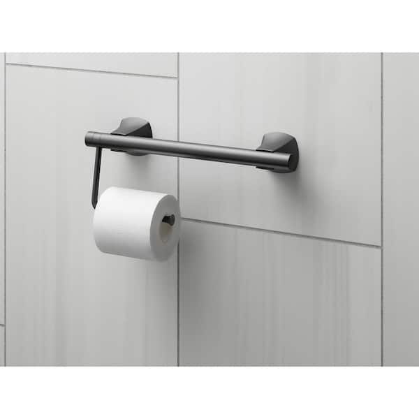 Toilet Tissue Holder Accessory in Matte Black