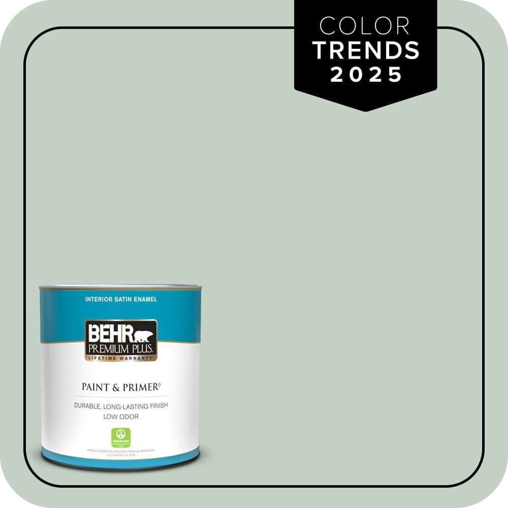 1 qt. #PPU11-13 Frosted Jade Satin Enamel Low Odor Interior Paint & Primer price history on PriceWatchPro