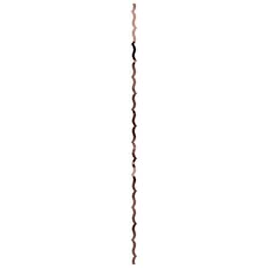 May 0.125 in. T x 0.17 ft. W x 8 ft. L Rose Gold Mirror Acrylic Resin Decorative Wall Paneling 43-Pack