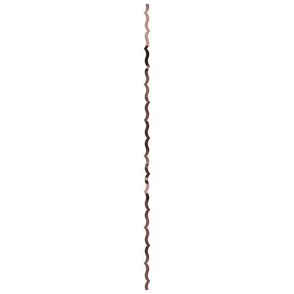 Ekena Millwork May 0.125 in. T x 0.17 ft. W x 8 ft. L Rose Gold Mirror Acrylic Resin Decorative Wall Paneling 43-Pack