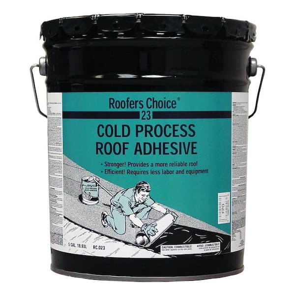 Roofers Choice 23 Cold Process Black Roof Adhesive 4.75 gal.