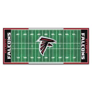 Atlanta Falcons 3 ft. x 6 ft. Football Field Rug Runner Rug