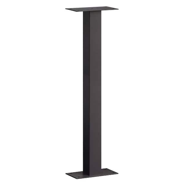 Salsbury Industries Standard Bolt Mounted Mailbox Post in Black