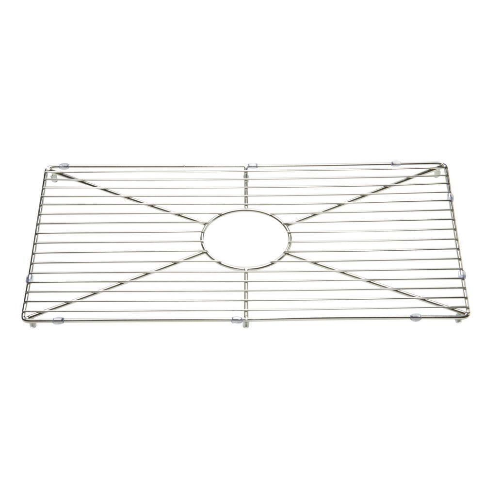 Stainless Steel Kitchen Sink Grid with Center Cutout