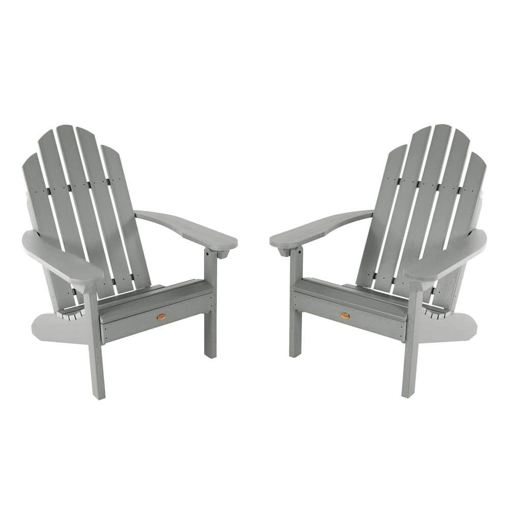 Highwood Classic Westport Coastal Teak Recycled Plastic Set Of 2   Highwood Plastic Adirondack Chairs Ad Kitclas10 Cge 64 1000 