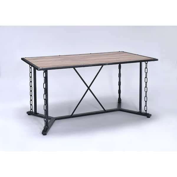 Acme Furniture Jodie Rustic Oak Water Resistant Dining Table