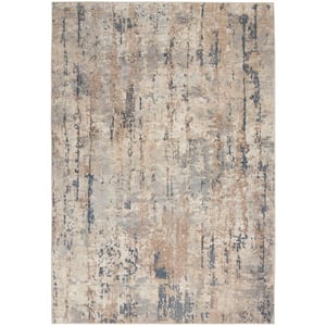 Concerto Beige/Grey 6 ft. x 9 ft. Contemporary Area Rug