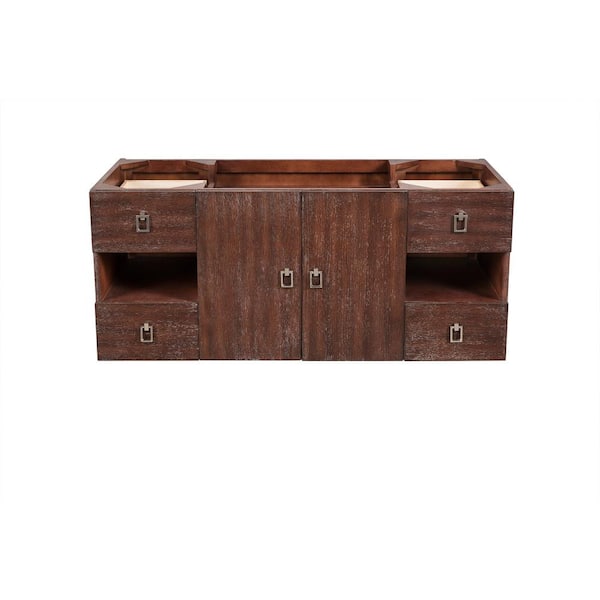 James Martin Vanities Sonoma 48 in. W x 20 in. H Floating Style Single Bath Vanity Cabinet Only in Coffee Oak with Brushed Nickel Hardware