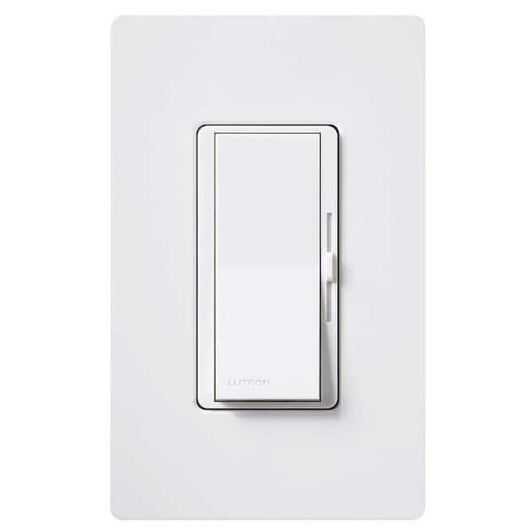 Lutron Diva Dimmer Switch for Incandescent and Halogen Bulbs with Wallplate, 600-Watt/Single Pole, White (DVW-600PH-WH)