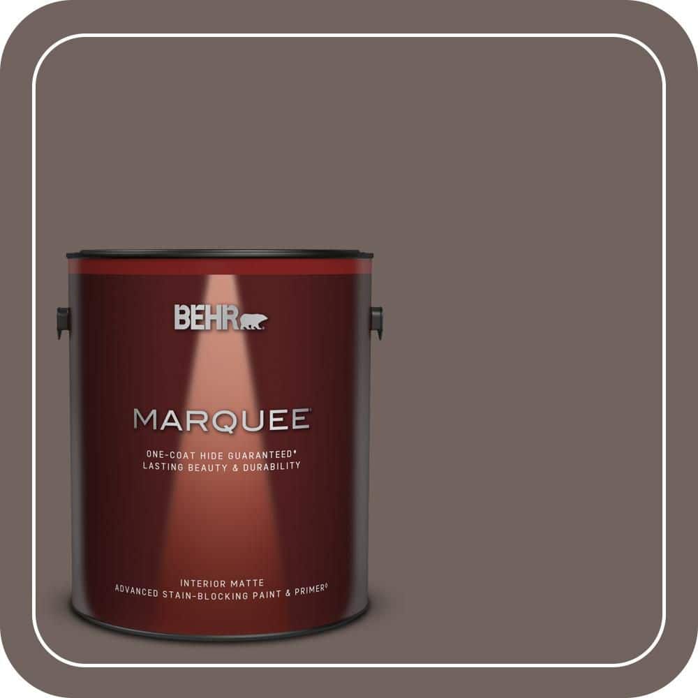 1 gal. #N140-6 Wright Brown One-Coat Hide Matte Interior Paint & Primer price history on PriceWatchPro