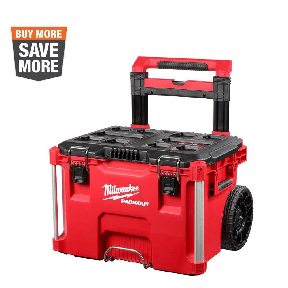 MILWAUKEE 48-22-8426 PACKOUT Impact Resistant Rolling Tool Box