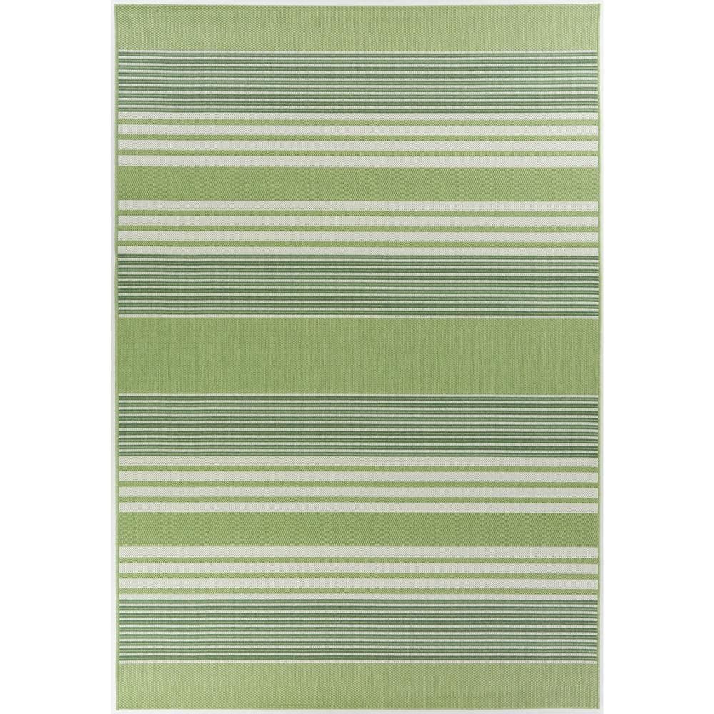 BALTA Jonah Green 8 ft. x 10 ft. Striped Indoor/Outdoor Area Rug ...