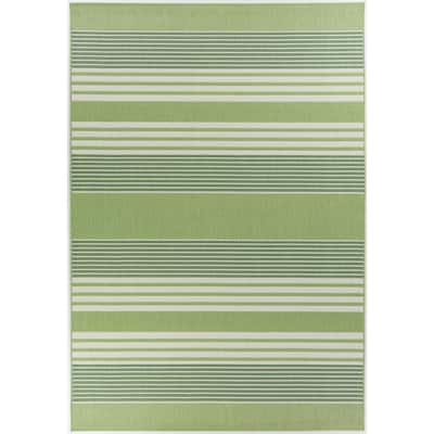 Striped Outdoor Rugs, Blue And Green Striped Outdoor Rug