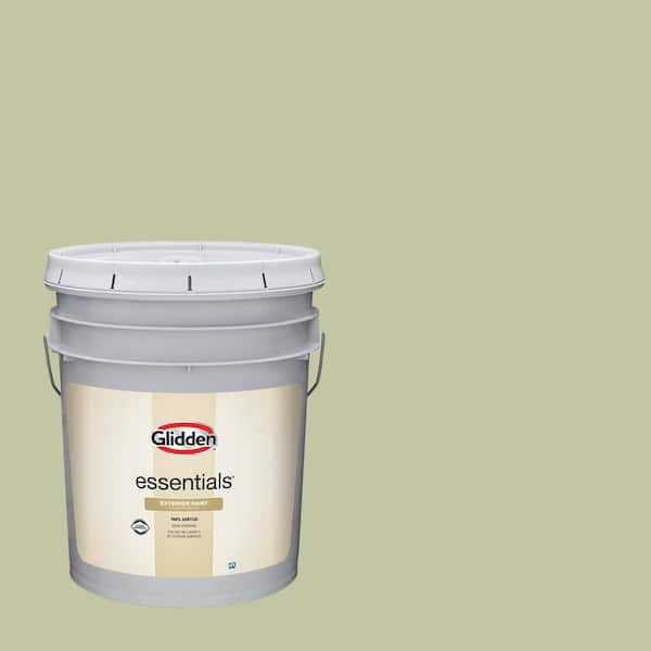 Glidden Essentials 5 gal. PPG1115-4 Sage Splendor Semi-Gloss Exterior Paint