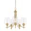 Hampton Bay Pavlen 5.5 in. 1-Light Antique Brass Mini Pendant with ...