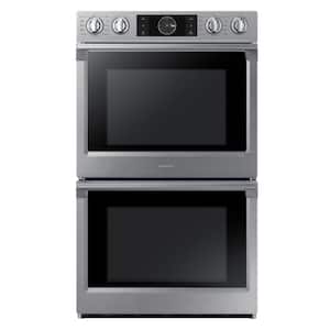 30 in. Double Electric Wall Oven with Steam Cook, Flex Duo and Dual Convection in Stainless Steel