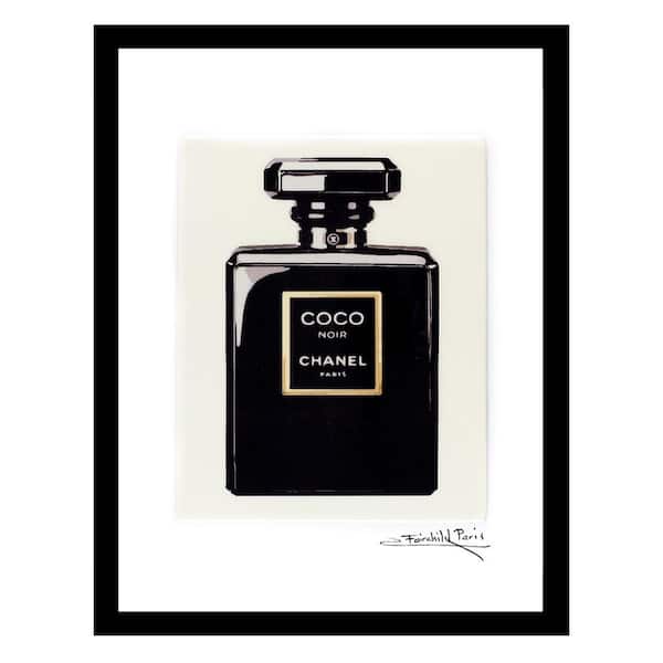 VENICE BEACH Collections Bold Fashion Glam Perfume Bottle by Fairchild Paris Framed Graphic Print Abstract Poster Art Print 18 in. x 14 in.