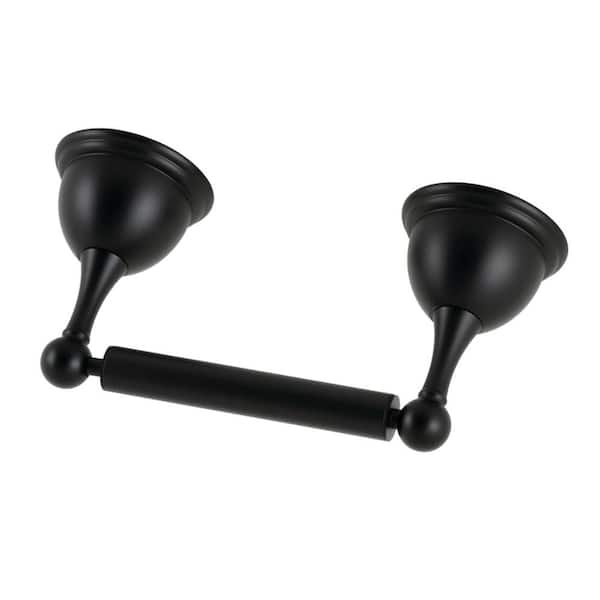 Kingston Brass Restoration Wall Mount Toilet Paper Holder in Matte Black