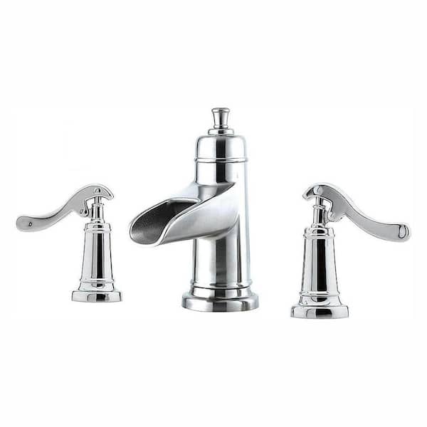 Pfister Ashfield 8 in. Widespread 2-Handle Waterfall Bathroom Faucet in Polished Chrome