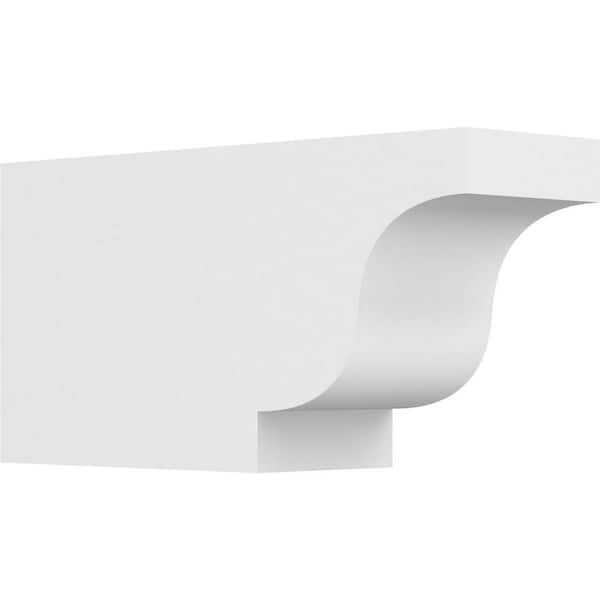 Ekena Millwork 5 in. x 8 in. x 16 in. Standard Newport Architectural Grade PVC Rafter Tail Brace