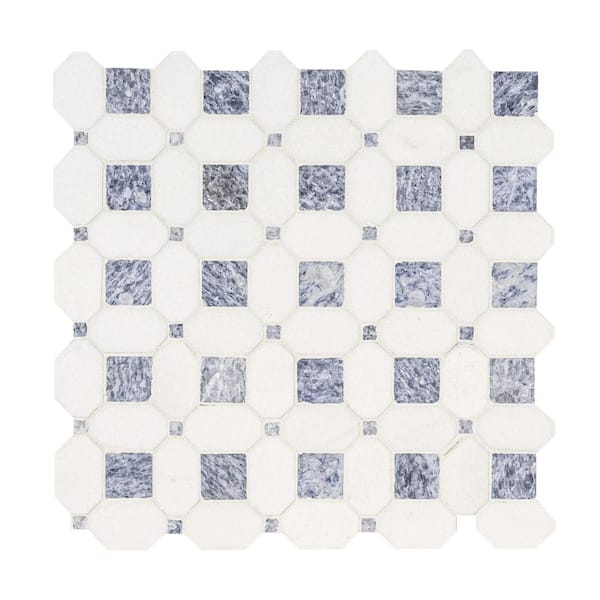 MSI Azula Hatchwork 12 in. x 12 in. Polished Marble Mesh-Mounted Mosaic Tile (10 sq. ft. / Case)