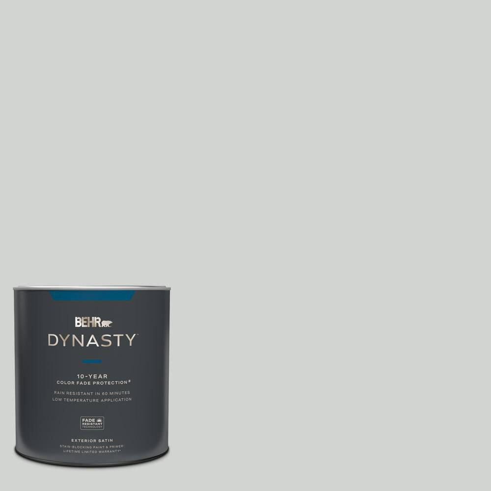 BEHR DYNASTY 1 qt. #PPU26-11 Platinum Satin Enamel Exterior Stain ...