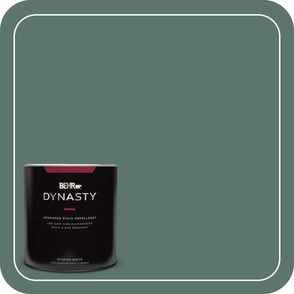 BEHR DYNASTY 1 qt. #S420-6 Pine Brook Matte Interior Stain-Blocking Paint and Primer