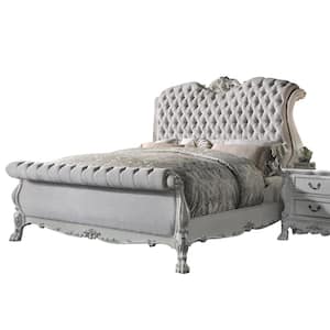 Dresden White Wood Frame Queen Panel Bed