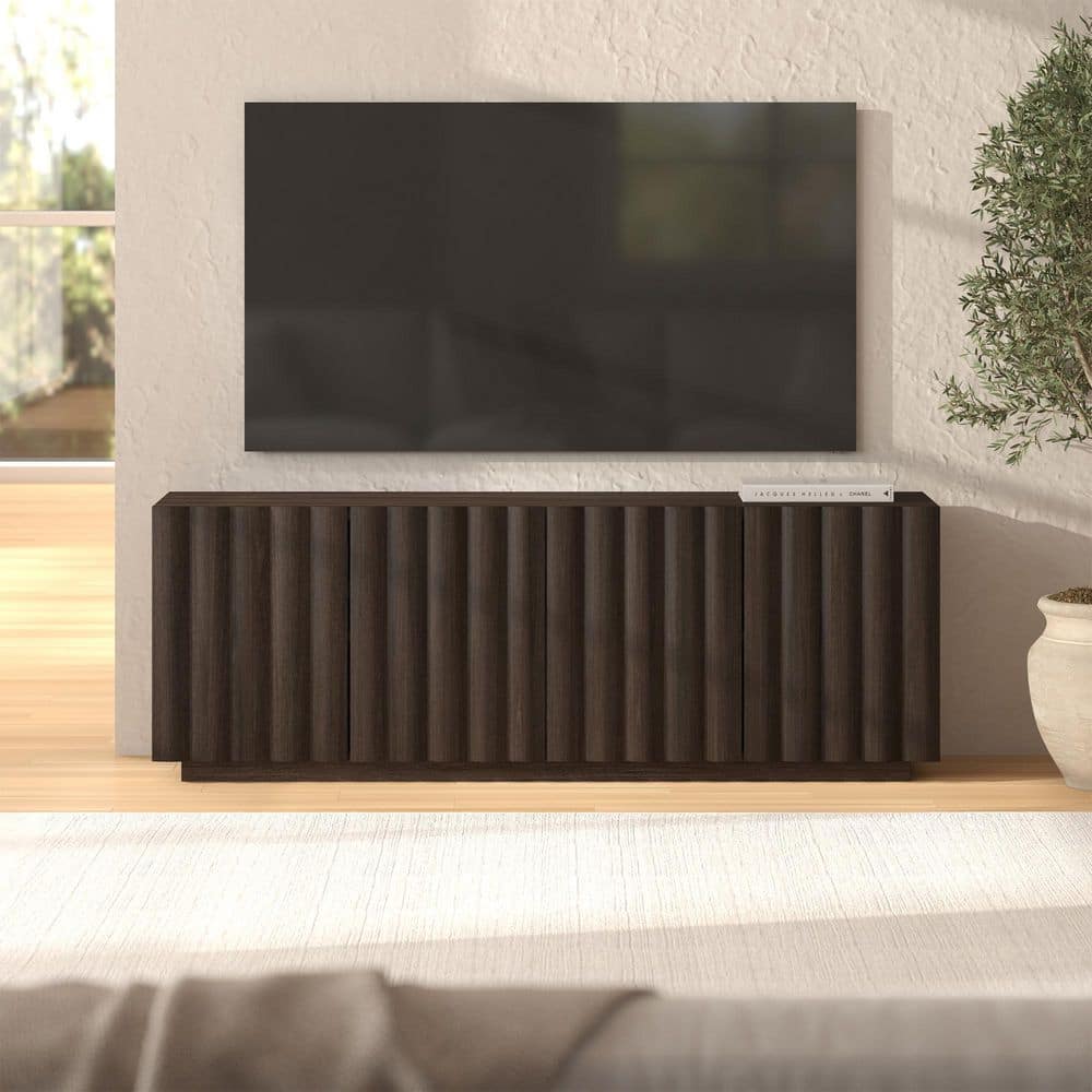 Molly 68 in. Brown Oak TV Stand Fits TV's up to 75 in.