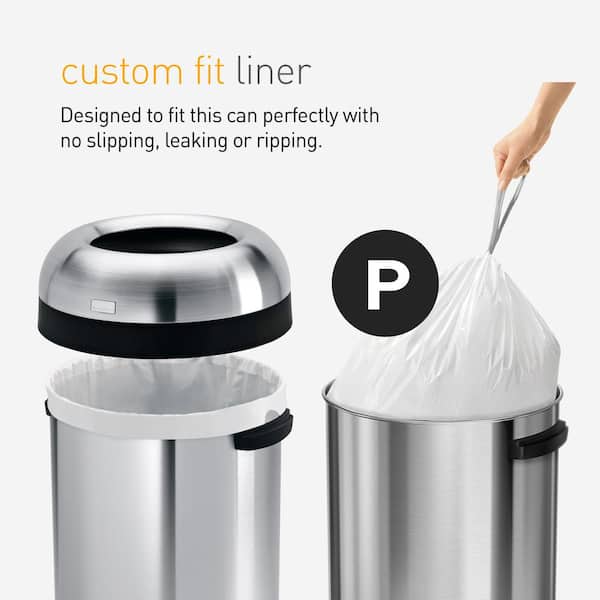  Simpli-Magic 65 Liter Open Top Trash Can, Commercial