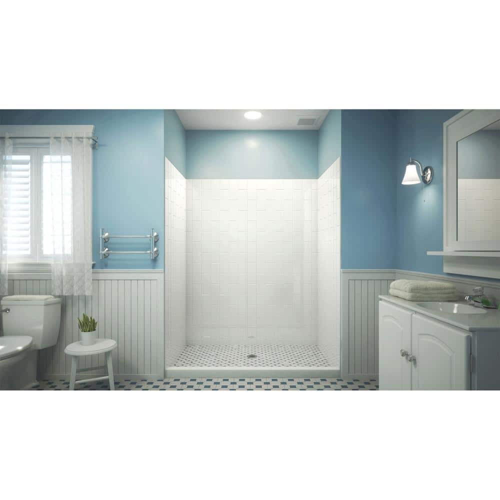 DreamLine QWALL-VS 48" White Acrylic Shower Backwall Kit
