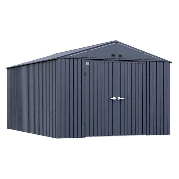 Elite Storage Shed 14 ft. W x 10 ft. D x 8 ft. H Metal Shed 140 sq. ft.