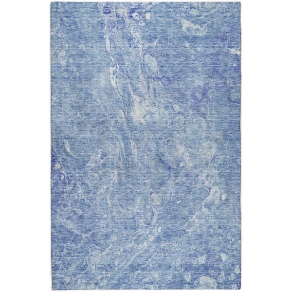 Dream Shag Premium Machine Washable Abstract ADS670 Sky 8 ft. x 10 ft. Area Rug