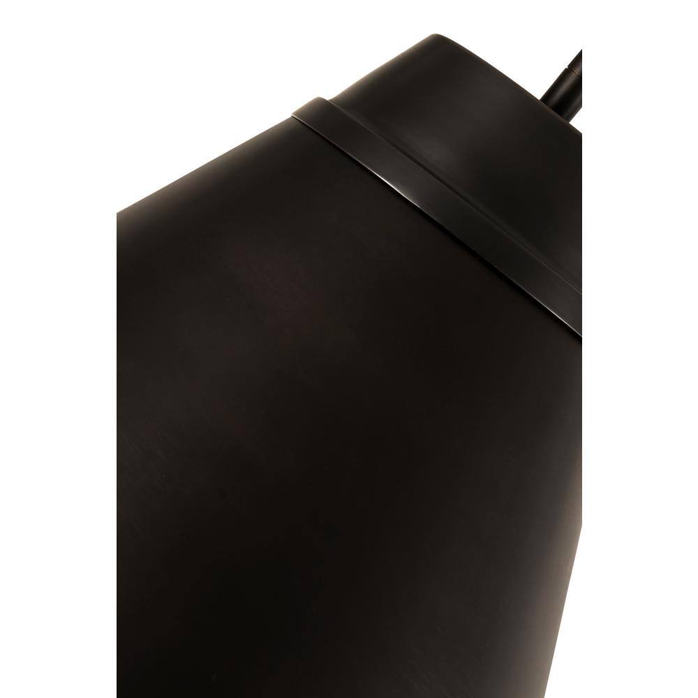 Eaton 24" Industrial Matte Black & Brushed Nickel Pendant Light