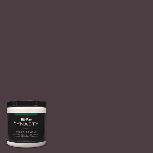 BEHR DYNASTY 8 oz. #T18-04 Nocturne Shade Semi-Gloss Enamel Stain ...